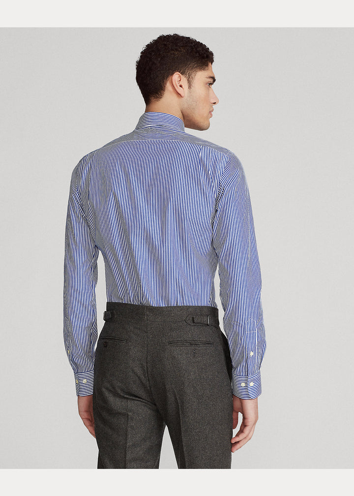 Ralph Lauren Slim Fit Ριγέ Υποκάμισο Ποπλίνα | Μπλε/Λευκό