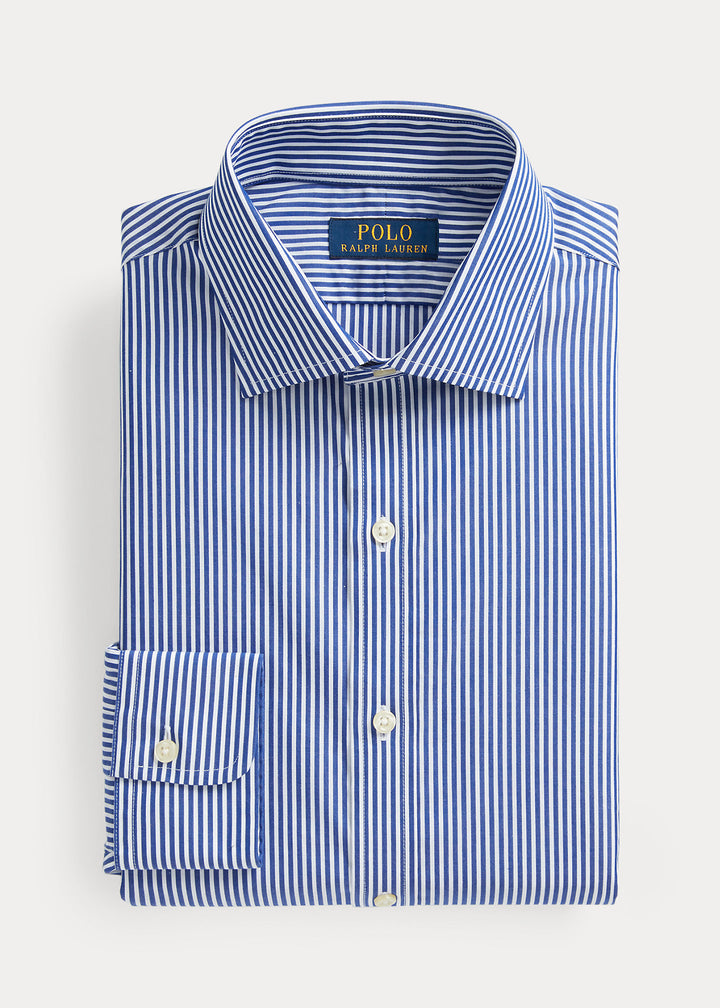 Ralph Lauren Slim Fit Ριγέ Υποκάμισο Ποπλίνα | Μπλε/Λευκό