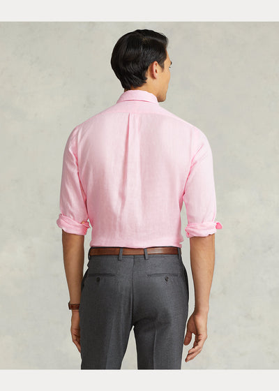 Ralph Lauren Custom Fit Λινό Υποκάμισο | Ροζ