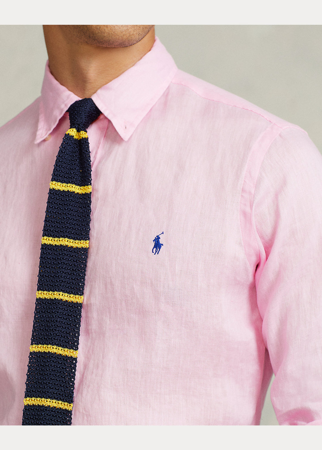 Ralph Lauren Custom Fit Λινό Υποκάμισο | Ροζ