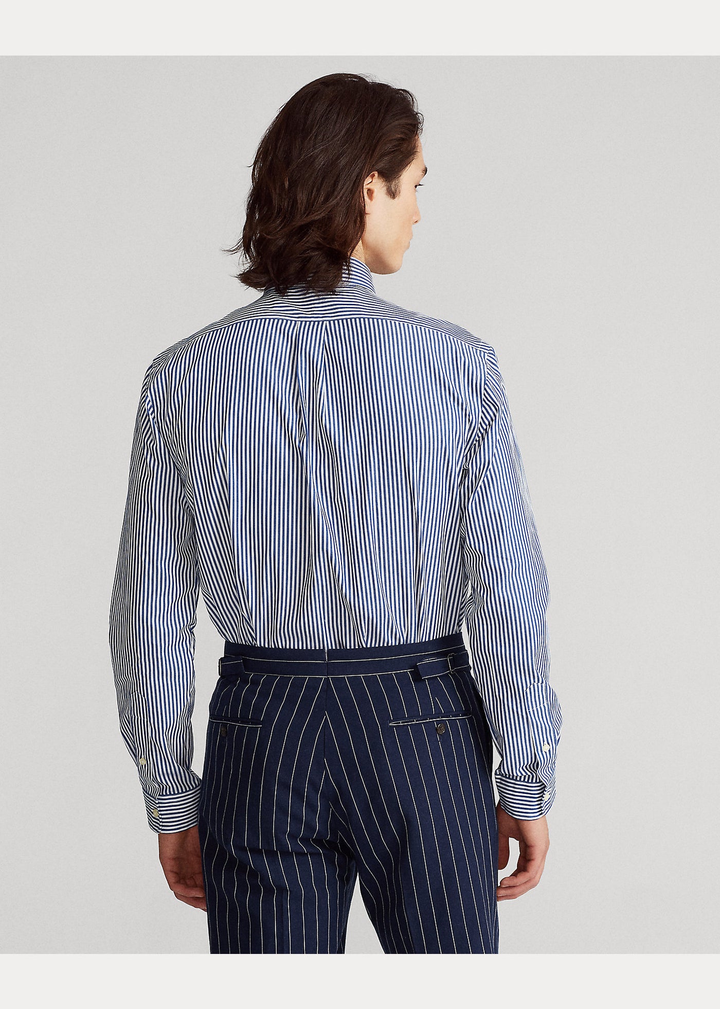 Ralph Lauren Υποκάμισο Custom Fit με Μεγάλες Ρίγες | Σκούρο Μπλε / Λευκό