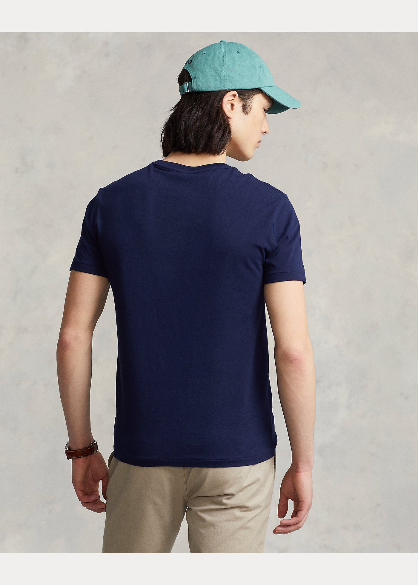 Ralph Lauren Custom Slim Fit Τζέρσει T-Shirt | Σκούρο Μπλε