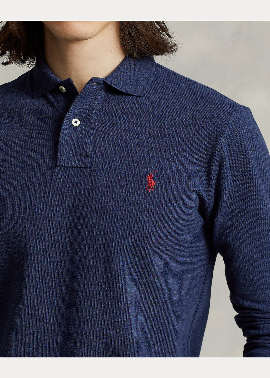 Ralph Lauren Custom Slim Fit Πόλο | Spring Μπλε