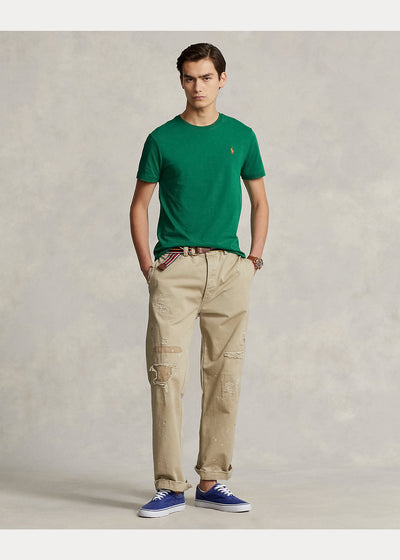 Ralph Lauren Custom Slim Fit T-Shirt Λαιμόκοψη | Πράσινο