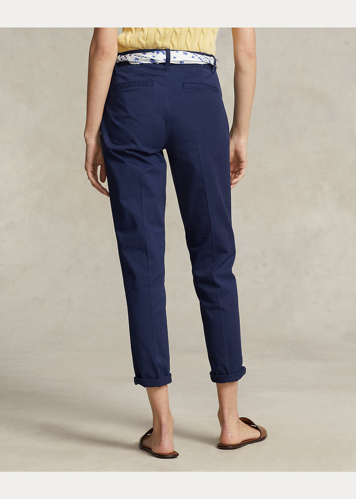 Ralph Lauren Cropped Slim Fit Τσίνο Παντελόνι | Σκούρο Μπλε
