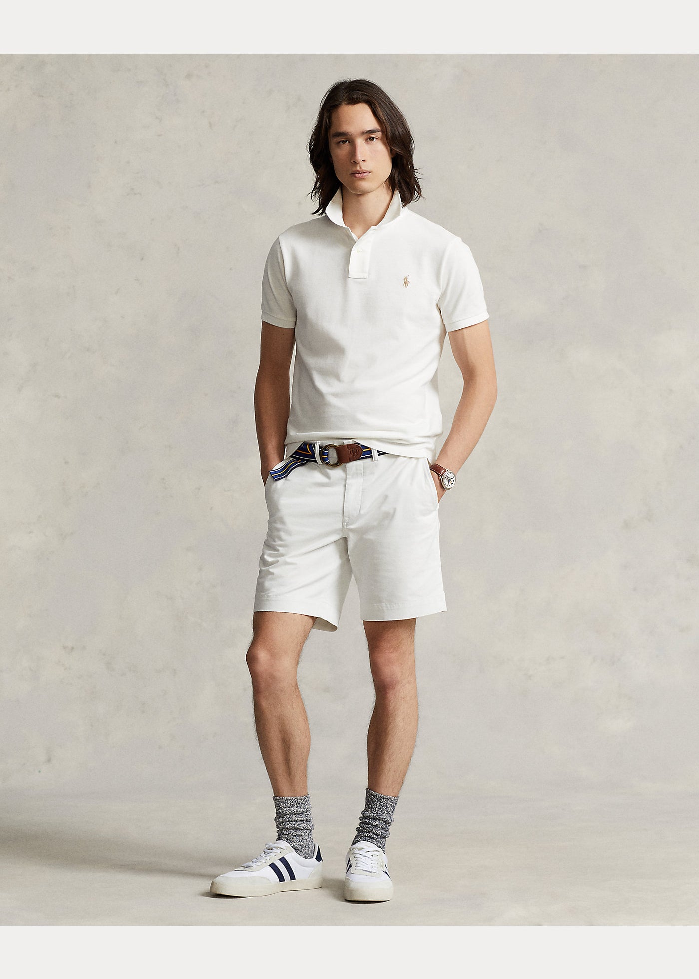 Ralph Lauren Custom Slim Fit Πόλο | Λευκό