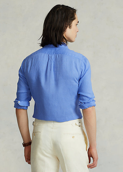 Ralph Lauren Custom Fit Λινό Υποκάμισο | Γαλάζιο