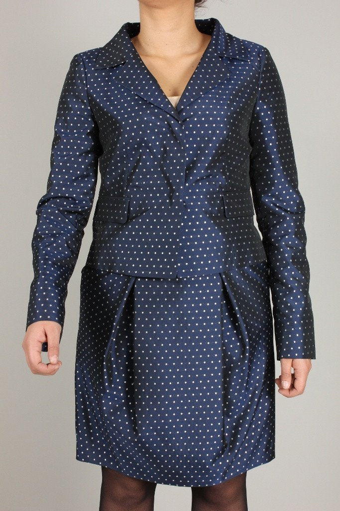 Ter de Caractere Women's Jacket Ter de Caractere Jacket and Skirt Set | BLUE