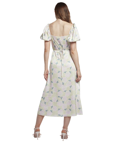 Ted Baker Ledaah Midi Φόρεμα με Φουσκωτά Μανίκια | Λιλά